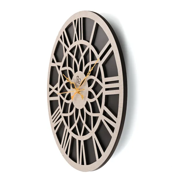 White_Analog_Wood_Wall_Clock_For_Home_Decor_|_Accurate_Time_Keeping_With_Quartz_Mechanism