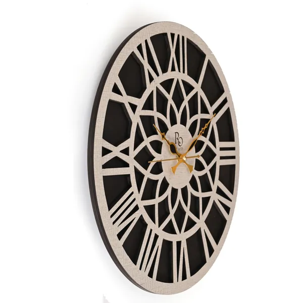 White_Analog_Wood_Wall_Clock_For_Home_Decor_|_Accurate_Time_Keeping_With_Quartz_Mechanism