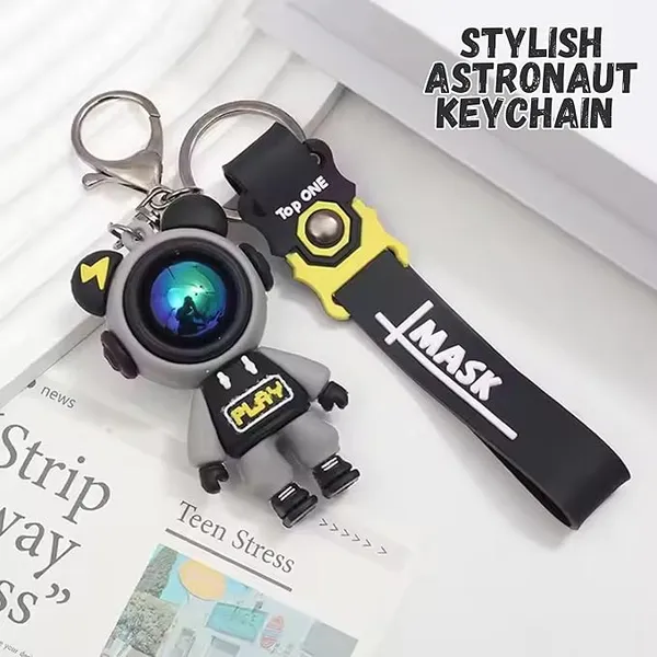 Astronaut_Cute_Cartoon_Keychain_for_Girls_Boys_Silicone_Kawaii_Keyring_for_Bags,_Backpacks,_Purse_Handbag_or_Car_Keys_–_Funny_Keychain_Wristlet_for_Kids