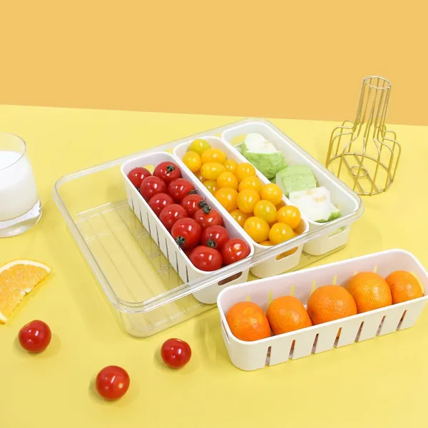 White_Fridge_Storage_Boxes_With_Lid_And_Handle_4_Compartments_Food_Organizer_Containers_For_Fruits_Vegetables_Snacks_Airtight_Container_Box_For_Kitchen