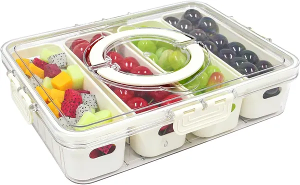 White_Fridge_Storage_Boxes_With_Lid_And_Handle_4_Compartments_Food_Organizer_Containers_For_Fruits_Vegetables_Snacks_Airtight_Container_Box_For_Kitchen