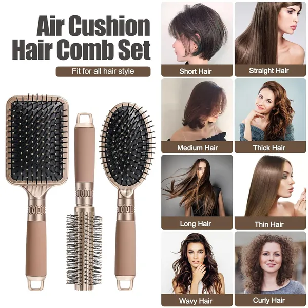Hair_Brush_Comb_Set_For_Women_Men_3pcs_Includes_Anti-Static_Massage_Oval_Comb,_Vented_Detangling_Brush,_Round_Hair_Brush_For_Use_Wet_Dry_Curly_and_Straight_Hair
