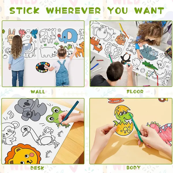 Children's_Drawing_Roll,_Coloring_Paper_Roll_for_Kids,_30_*_300_Cms_DIY_Painting_Drawing_Paper_Roll,_Kids_Art_Roll,_Early_Educational_Toys_for_Kids(Mix-Design_Animal_World)