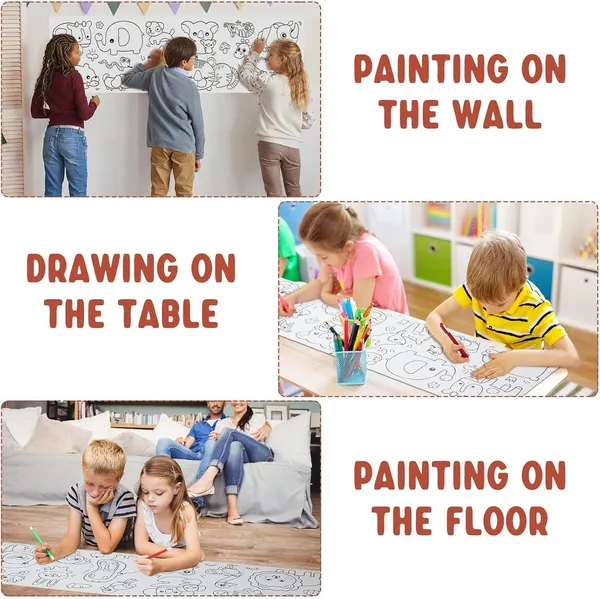 Children's_Drawing_Roll,_Coloring_Paper_Roll_for_Kids,_30_*_300_Cms_DIY_Painting_Drawing_Paper_Roll,_Kids_Art_Roll,_Early_Educational_Toys_for_Kids(Mix-Design_Animal_World)