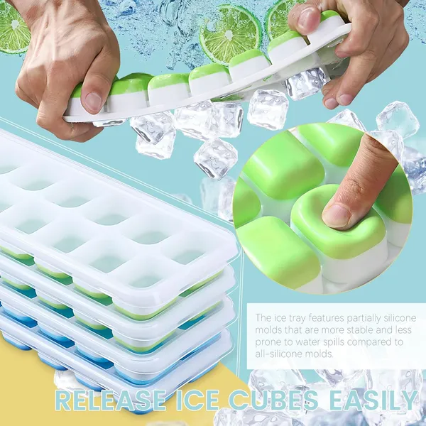 Pop_Up_Ice_Cube_Trays_for_Freezer_with_Lid_Ice_Cube_Trays,_Silicone_Easy-Release_and_Flexible_14-Ice_Cubes_Mould_with_Spill-Resistant,_BPA_Free_and_Food_Grade_for_Freezer_(Pack_of_2)