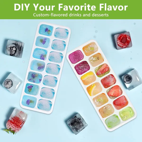 Pop_Up_Ice_Cube_Trays_for_Freezer_with_Lid_Ice_Cube_Trays,_Silicone_Easy-Release_and_Flexible_14-Ice_Cubes_Mould_with_Spill-Resistant,_BPA_Free_and_Food_Grade_for_Freezer_(Pack_of_2)