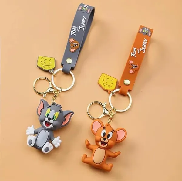 Tom_and_Jerry_Cute_Cartoon_Keychain_for_Girls_Boys_-_Keyring_for_Bags,_Backpacks,_Purse_Handbag_or_Car_Keys_–_Funny_Keychain_Wristlet_for_Kids