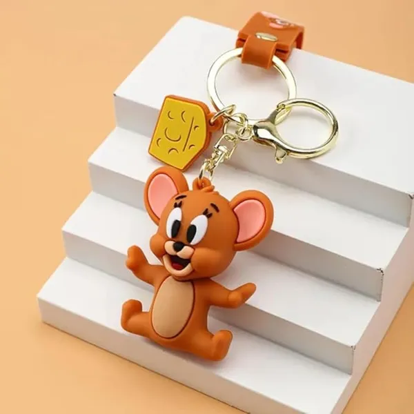 Tom_and_Jerry_Cute_Cartoon_Keychain_for_Girls_Boys_-_Keyring_for_Bags,_Backpacks,_Purse_Handbag_or_Car_Keys_–_Funny_Keychain_Wristlet_for_Kids