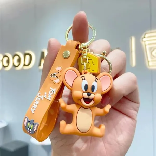 Tom_and_Jerry_Cute_Cartoon_Keychain_for_Girls_Boys_-_Keyring_for_Bags,_Backpacks,_Purse_Handbag_or_Car_Keys_–_Funny_Keychain_Wristlet_for_Kids