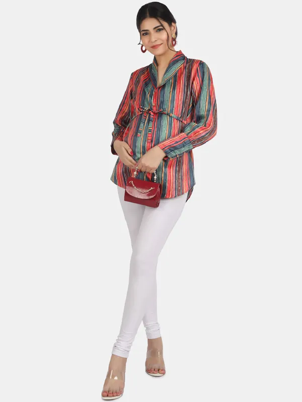 Maaze_-_Stripe_Print_Shawl_Collar_Maternity_Shirt