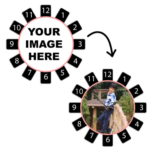 Photo_Printed_Personalized_Customized_Wooden_Analog_Wall_Clock_With_Photo_For_Anniversary_Wedding_Or_Birthday_And_Customised_Clock_Photo_Frame_For_Your_Love_(Wheel_Shape,_23X23_Cm)_|_Customizable