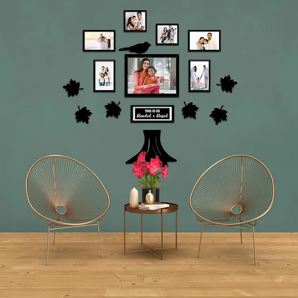 Black_Family_Tree_Photo_Frame_Set_Of_8_Individual_Wall_Collage_Photo_Frame_With_Mdf_Plaque_-_6_Flower,1_Trunk,_And_1_Birds_For_Living_Room,_Decorative_|_Customizable