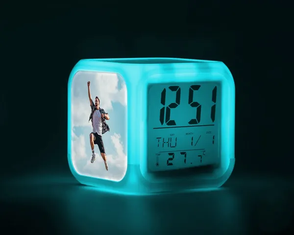 White_Personalized/Customized_Color_Changing_Led_Photo_Clock_For_Bedroom,_Table_(Multicolor)_-_Personalized_Led_Clock_-_Color_Changing_Led_Alarm_-_Custom_Clock_-_Add_Your_Own_Photo,_Logo_&_Text_|_Customizable