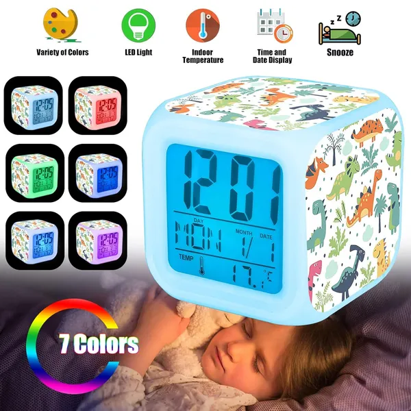 White_Personalized/Customized_Color_Changing_Led_Photo_Clock_For_Bedroom,_Table_(Multicolor)_-_Personalized_Led_Clock_-_Color_Changing_Led_Alarm_-_Custom_Clock_-_Add_Your_Own_Photo,_Logo_&_Text_|_Customizable