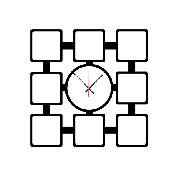 Black_Personalized_Photo_Wall_Clock_??_Custom_Mdf_Wooden_Clock_-_Design_03_|_Customizable