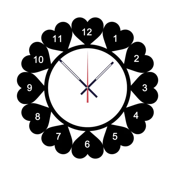 Black_Personalized_Photo_Wall_Clock_??_Custom_Mdf_Wooden_Clock_-_Design_04_|_Customizable