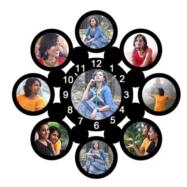 Black_Personalized_Photo_Wall_Clock_??_Custom_Mdf_Wooden_Clock_-_Design_05_|_Customizable