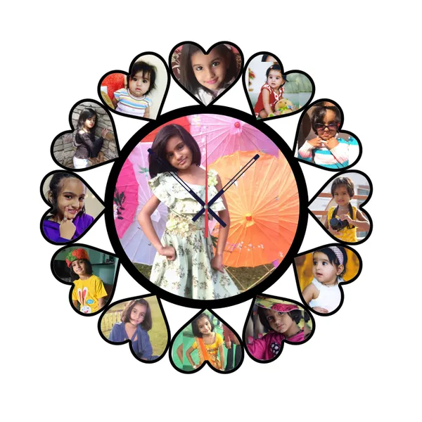 Black_Personalized_Photo_Wall_Clock_??_Custom_Mdf_Wooden_Clock_-_Design_07_|_Customizable