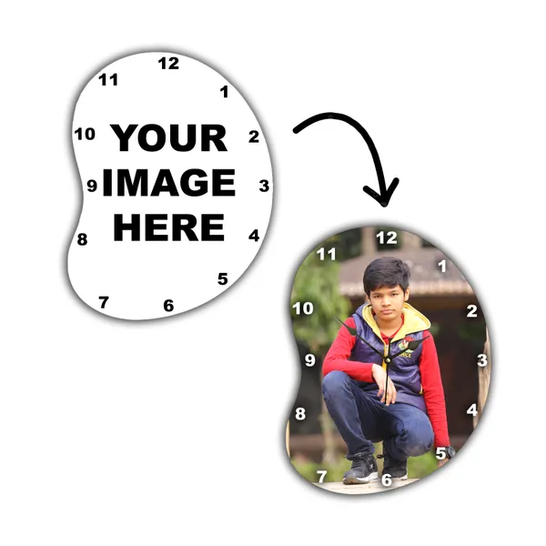 Photo_Printed_Personalized_Customized_Wooden_Analog_Wall_Clock_With_Photo_For_Anniversary_Wedding_Or_Birthday_And_Customised_Clock_Photo_Frame_For_Your_Love_(Bean_Shape,_23X23_Cm)_|_Customizable