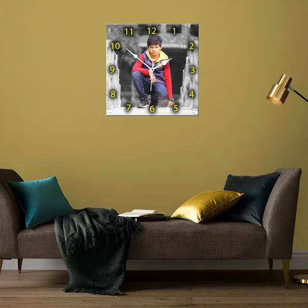 Photo_Printed_Personalized_Customized_Wooden_Analog_Wall_Clock_With_Photo_For_Anniversary_Wedding_Or_Birthday_And_Customised_Clock_Photo_Frame_For_Your_Love_(Square_Shape,_23X23_Cm)_|_Customizable