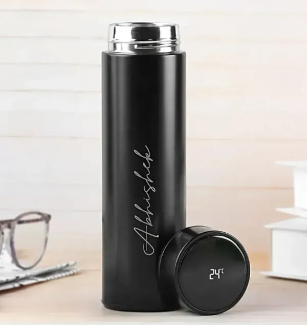 Sleek_Black_Personalised_Temperature_Hydration_Bottle_|_Customized