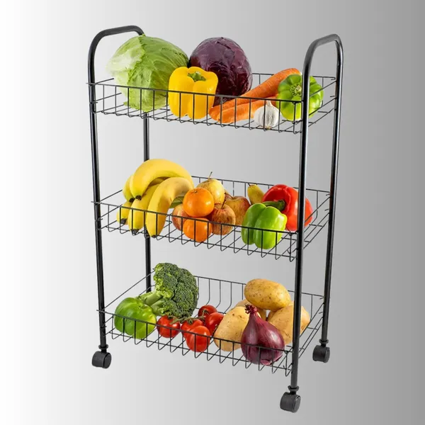 Black_Kitchen_Rack_3_Self_With_Wheels|_Multipurpose_Home_And_Kitchen_Easy_Moveable_Organizer