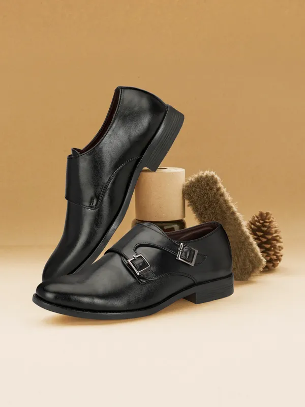Black_Leather_Formal_Wear_Monk_Strap_For_Men