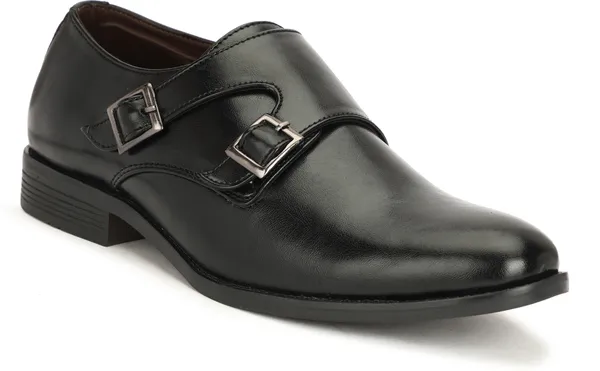 Black_Leather_Formal_Wear_Monk_Strap_For_Men