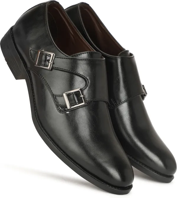 Black_Leather_Formal_Wear_Monk_Strap_For_Men