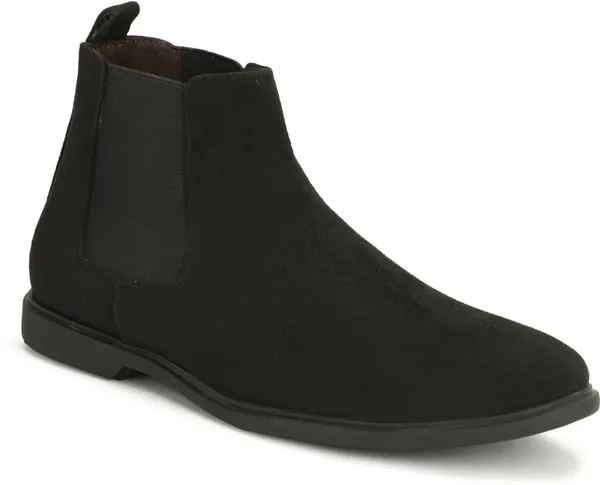 Black_Casual_Wear_Chelsea_Boat_Shoes_For_Men