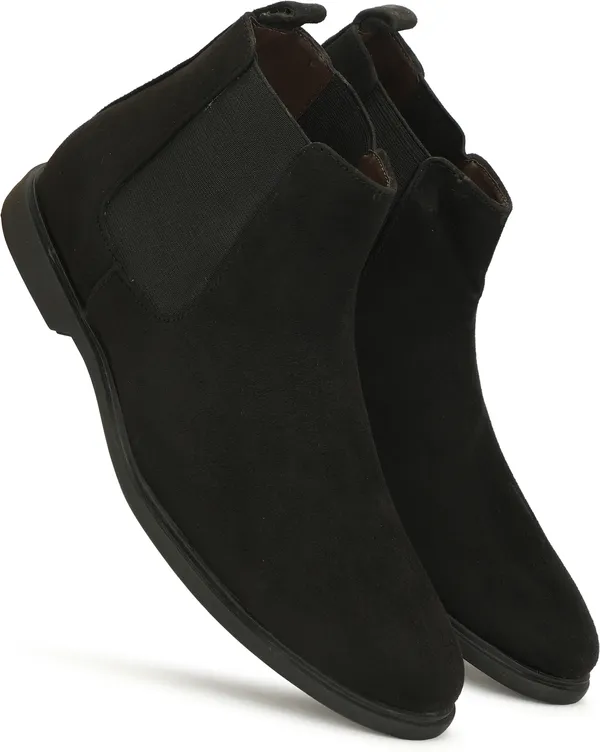 Black_Casual_Wear_Chelsea_Boat_Shoes_For_Men