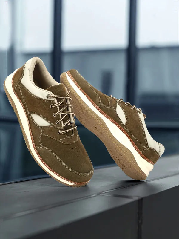 Green_Geniune_Leather_Sneakers_For_Men