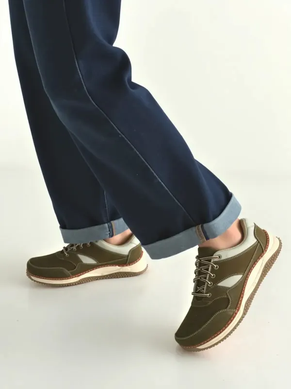 Green_Geniune_Leather_Sneakers_For_Men