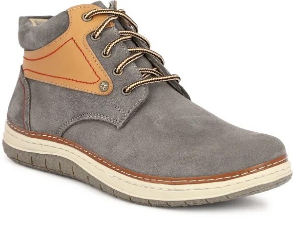 Grey_Geniune_Leather_Sneakers_For_Men