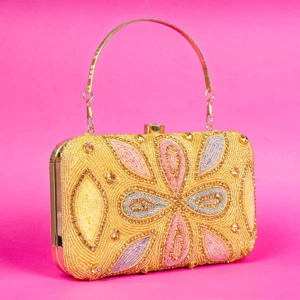 OSTY_IVIRAA_Premium_Multicolor_Hand_Zari_Embroidered_Clutch_|_Crystal_Clasp_|_Gold_Handle_&_Sling_Chain_|_Bridal_Party_Purse