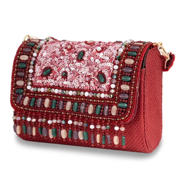 OSTY_KAHRAA_Designer_Zari_Embellished_Festive_Handbag_with_Dual_Strap_–_Handcrafted_Bridal_Sling_Bag_with_Beaded_Fringes