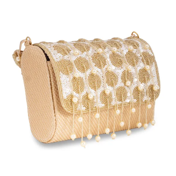 OSTY_LUMÉ_Bridal_Clutch_with_Spiral_Pearl_Zari_Work,_Sequin_Embellishment_&_Dual_Carry_Options_|_Jute_Back_Finish