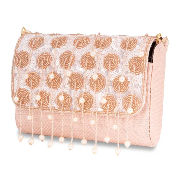 OSTY_LUMÉ_Bridal_Clutch_with_Spiral_Pearl_Zari_Work,_Sequin_Embellishment_&_Dual_Carry_Options_|_Jute_Back_Finish