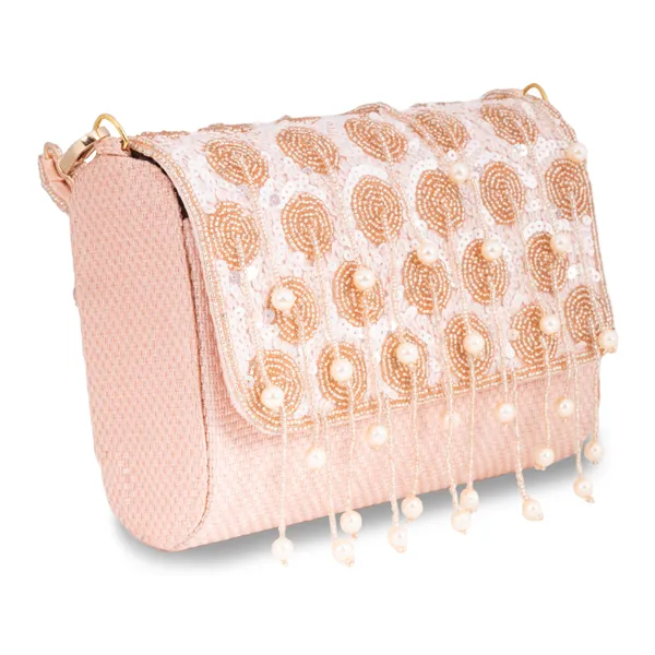 OSTY_LUMÉ_Bridal_Clutch_with_Spiral_Pearl_Zari_Work,_Sequin_Embellishment_&_Dual_Carry_Options_|_Jute_Back_Finish