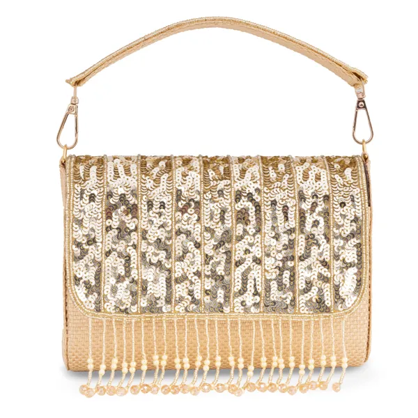 OSTY_MERZA_Handcrafted_Sequin_&_Zari_Bridal_Clutch_Bag_with_Handle_&_Chain_–_Luxury_Festive_Sling_for_Women_