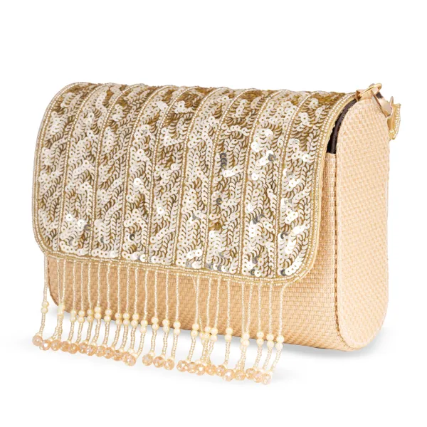 OSTY_MERZA_Handcrafted_Sequin_&_Zari_Bridal_Clutch_Bag_with_Handle_&_Chain_–_Luxury_Festive_Sling_for_Women_