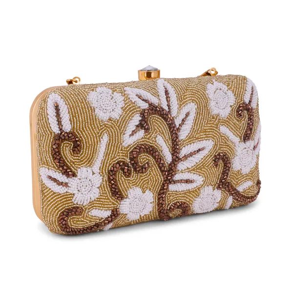 OSTY_RANAAYA_Floral_Hand_Zari_Embellished_Bridal_Clutch_with_Gold_Handle_&_Chain_–_Wedding_Party_Sling_Bag