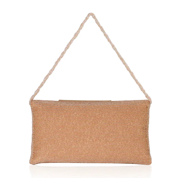 OSTY_SITARA_–_Premium_Hand-Zari_Embellished_Bridal_Clutch_with_Beaded_Handle_&_Gold_Chain