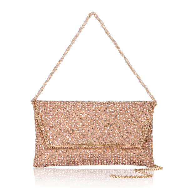 OSTY_SITARA_–_Premium_Hand-Zari_Embellished_Bridal_Clutch_with_Beaded_Handle_&_Gold_Chain