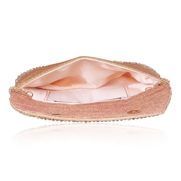 OSTY_SITARA_–_Premium_Hand-Zari_Embellished_Bridal_Clutch_with_Beaded_Handle_&_Gold_Chain