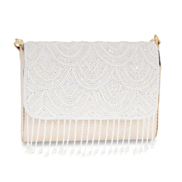 OSTY_VELMI_Bridal_Clutch_with_Pearl_Arch_Embroidery,_Beaded_Tassels_&_Dual_Handle_Option_|_Jute_Back_Finish