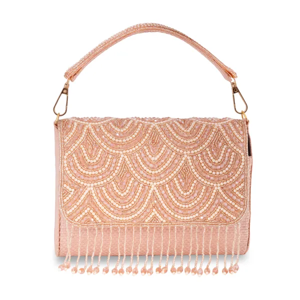 OSTY_VELMI_Bridal_Clutch_with_Pearl_Arch_Embroidery,_Beaded_Tassels_&_Dual_Handle_Option_|_Jute_Back_Finish
