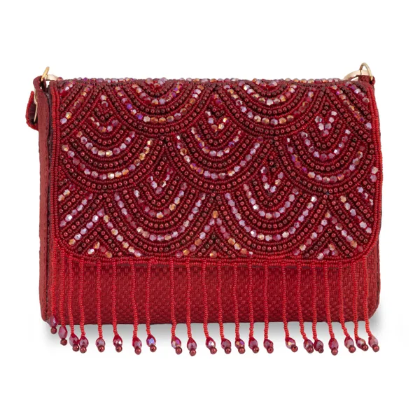 OSTY_VELMI_Bridal_Clutch_with_Pearl_Arch_Embroidery,_Beaded_Tassels_&_Dual_Handle_Option_|_Jute_Back_Finish