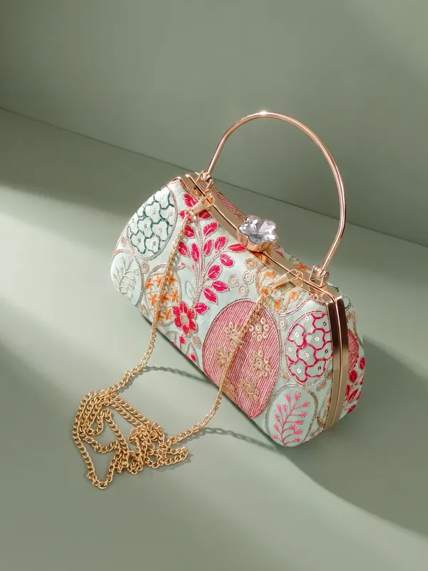 OSTY_Women’s_Premium_Lushira_Embroidered_Clutch_with_Chain_Strap_|_Bridal_&_Party_Wear_Designer_Evening_Handbag
