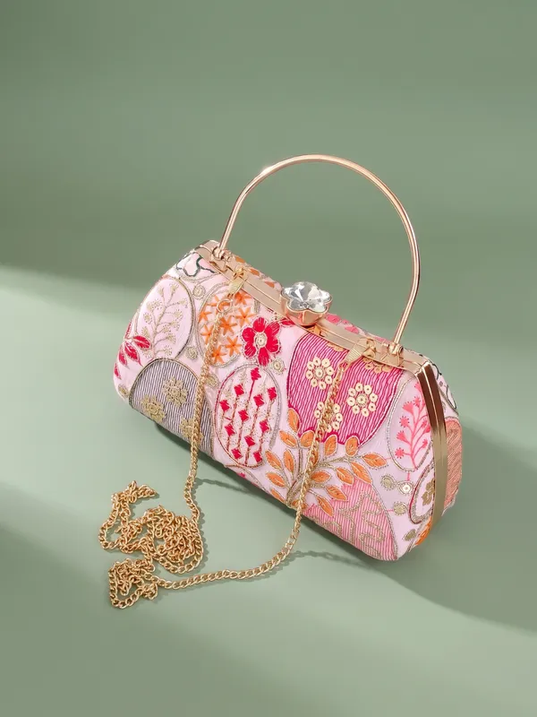 OSTY_Women’s_Premium_Lushira_Embroidered_Clutch_with_Chain_Strap_|_Bridal_&_Party_Wear_Designer_Evening_Handbag